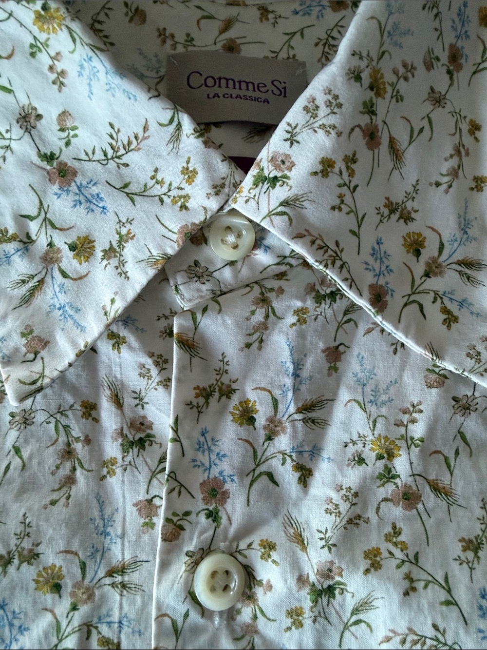 Comme Si La Shirt Classica, made with Liberty Fabric-Emma Victoria Cotton Poplin - Picture 3 of 7
